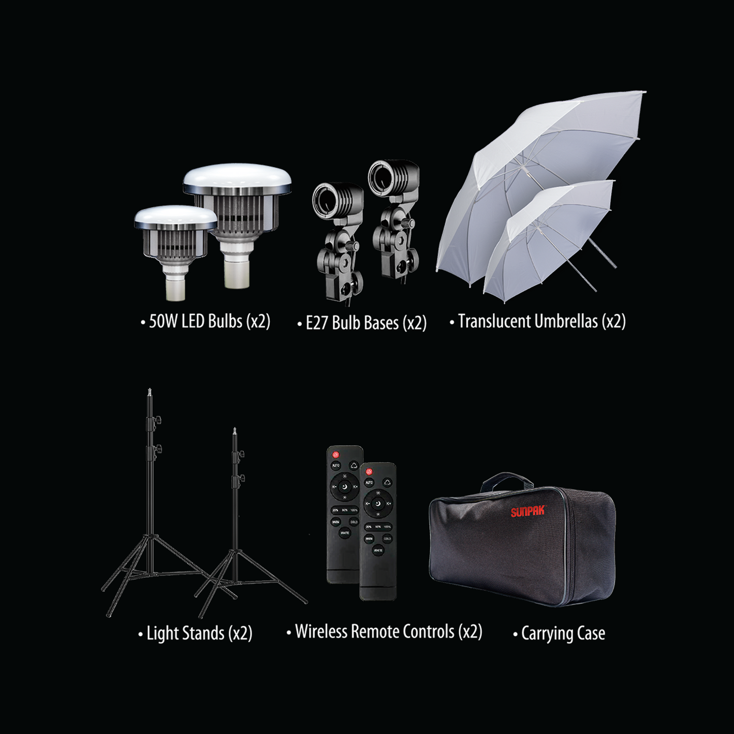 Sunpak Bi-Color Studio Light Kit
