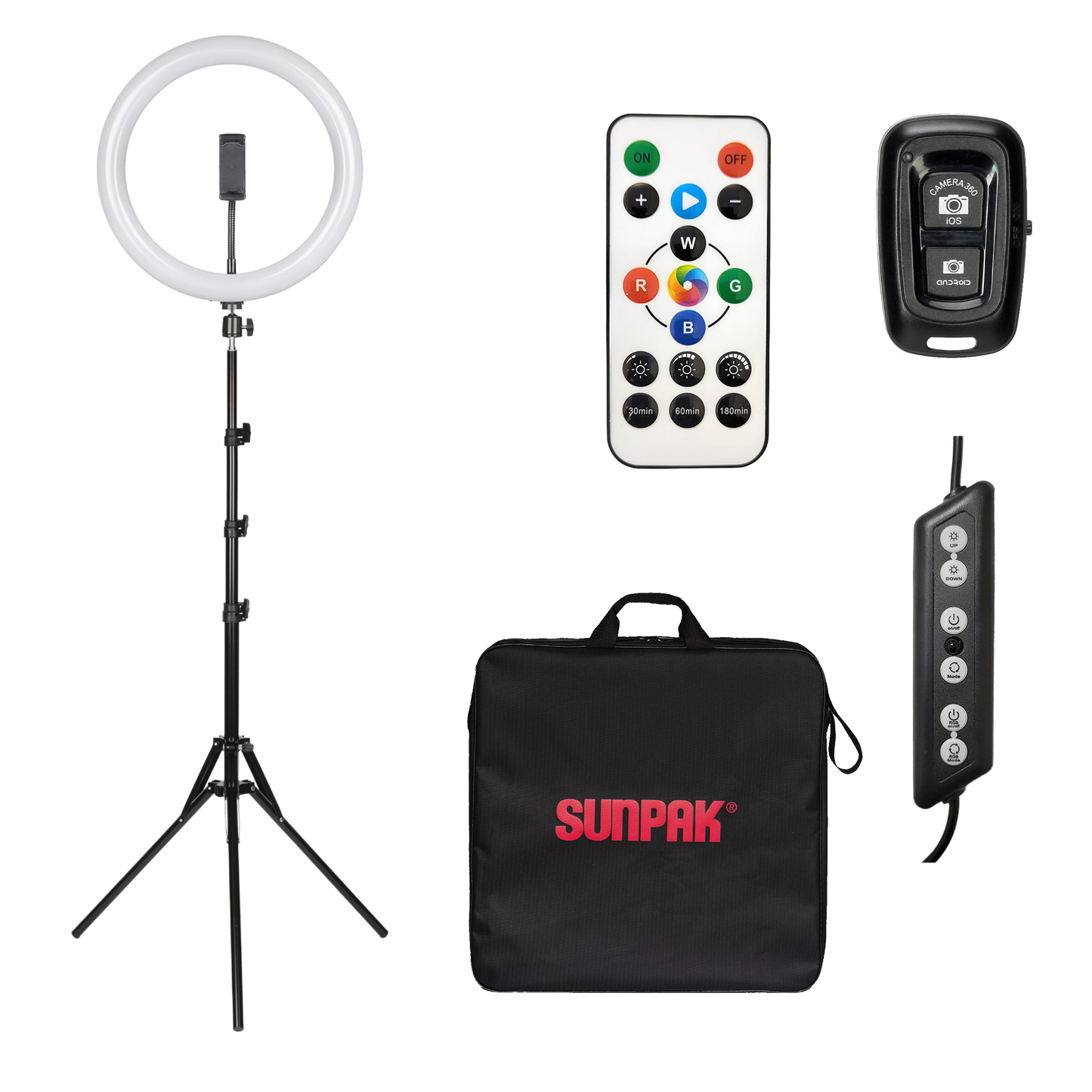 Sunpak 12" RGB Ring Light Kit